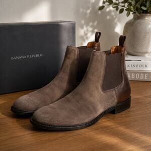 Banana Republic Suede Double Monk Strap Dress Shoes Gray Men’s 9.5 Banana Republic Suede Monk Strap main image 3